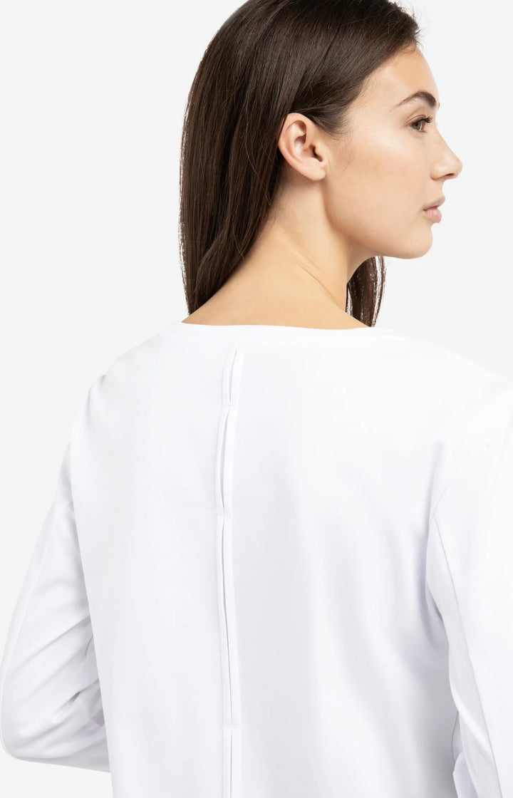 YAYA Weißes Langarm-Jersey-Top