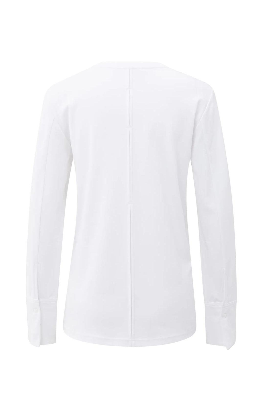 YAYA Weißes Langarm-Jersey-Top