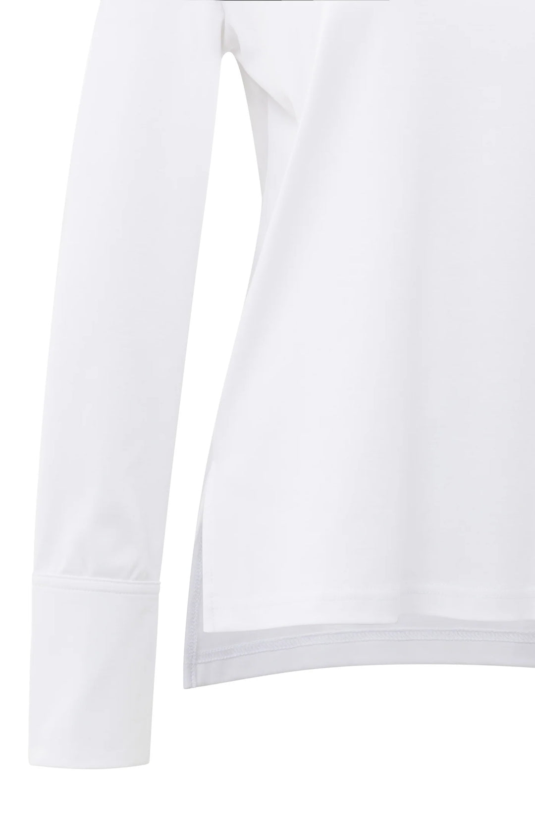 YAYA Weißes Langarm-Jersey-Top