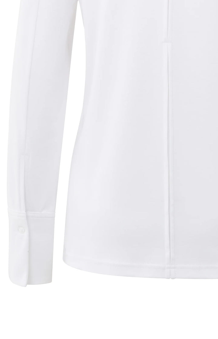 YAYA Weißes Langarm-Jersey-Top