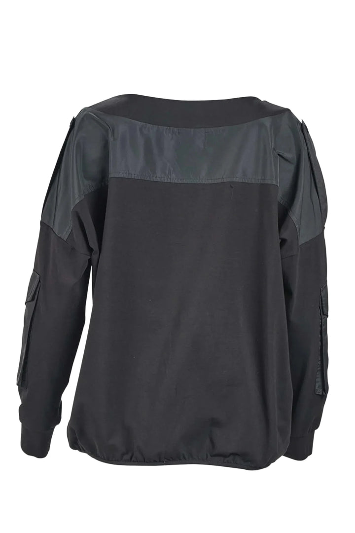 My Soul Pantone Pocket Detail Top Black 0215