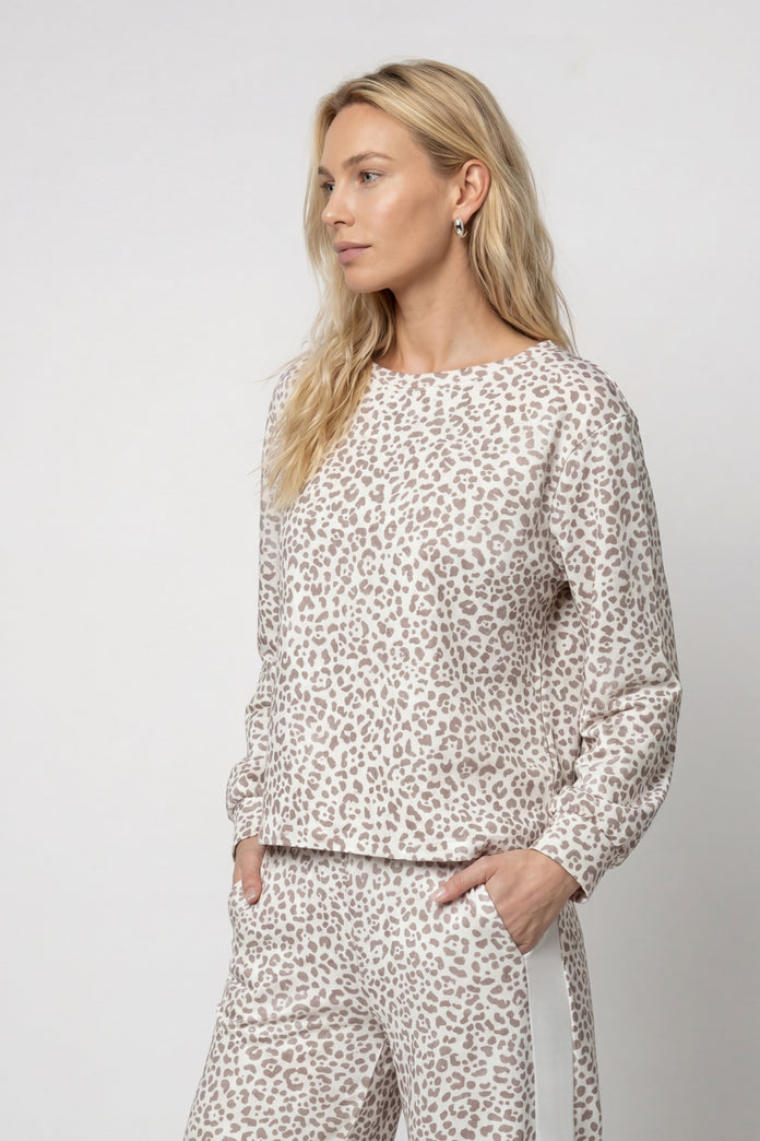 Monari Sweatshirt with Leopard Pattern