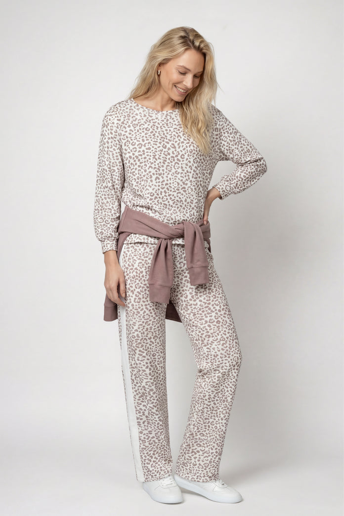 Monari Sweatshirt with Leopard Pattern
