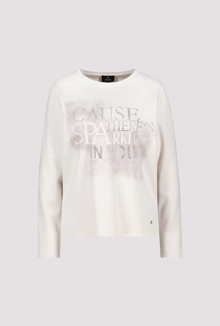 Monari Sweatshirt with Jewelry Details, Beige