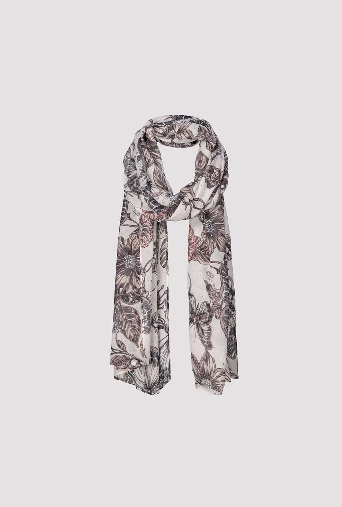 Monari Scarf with Floral Print