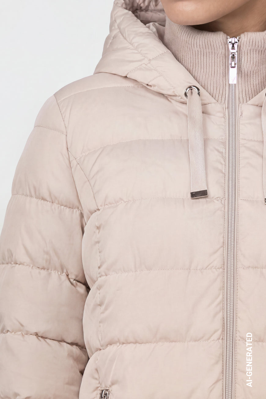 Monari Quilted Cappuccino Coat