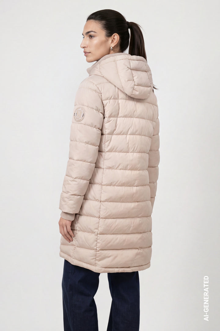 Monari Quilted Cappuccino Coat