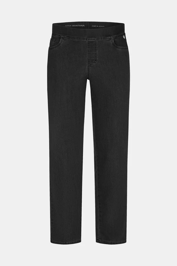 Anna Montana Angelika Jump In Slim Fit Schwarze Jeans 