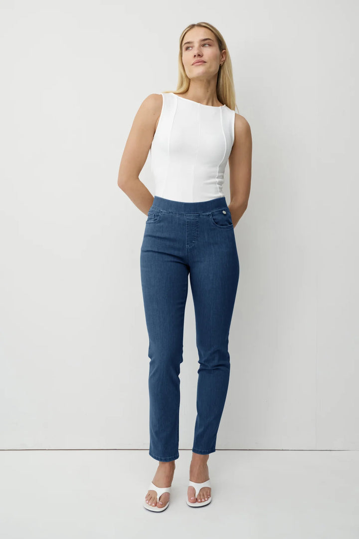 Anna Montana Angelika Jump In Slim Fit Light Denim Jeans 