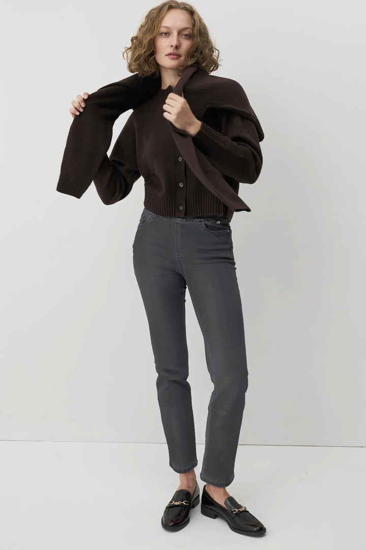 Anna Montana Angelika Jump In Slim Fit Grau Denim Jeans 