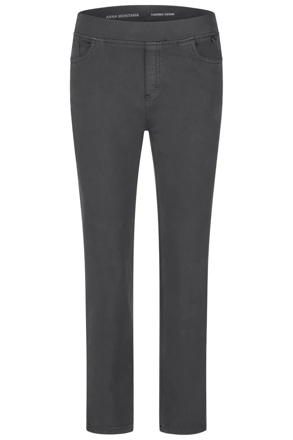 Anna Montana Angelika Jump In Slim Fit Grau Denim Jeans 