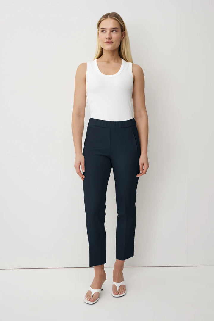 Anna Montana Navy Rose Easy Flexi Relaxed Fit Hose 