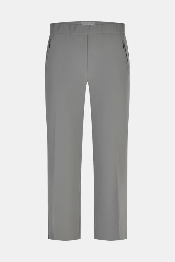 Anna Montana Hose, hellgrau-rosa, Easy Flexi, Relaxed Fit 