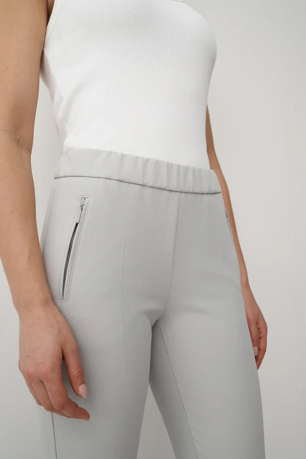 Anna Montana Hose, hellgrau-rosa, Easy Flexi, Relaxed Fit 