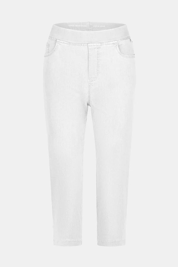 Anna Montana Leinen Angelika Jumpsuit Slim 3/4 Jeans