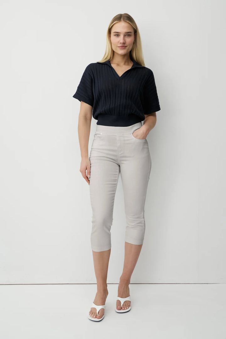 Anna Montana Leinen Angelika Jumpsuit Slim 3/4 Jeans