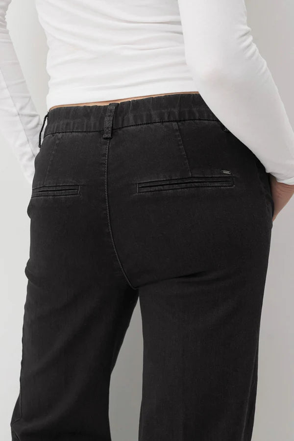 Anna Montana Mila Wide Leg 31"L Flexi Jeans, Schwarz 