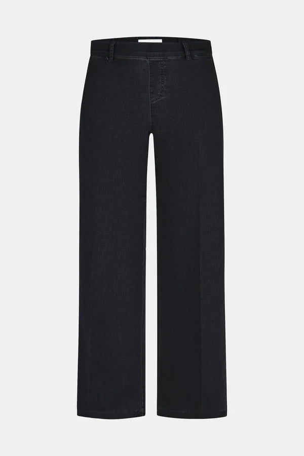 Anna Montana Mila Wide Leg 31"L Flexi Jeans, Schwarz 