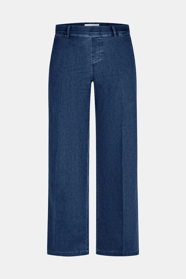 Anna Montana Mila Wide Leg 31"L Flexi Stone Wash Jeans 