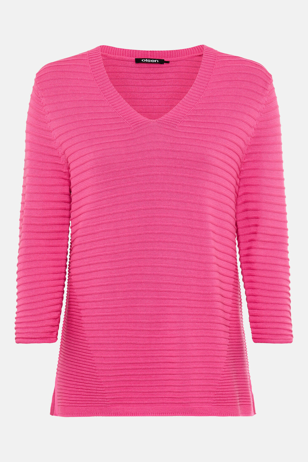 Olsen Rosa V-Ausschnitt-Pullover