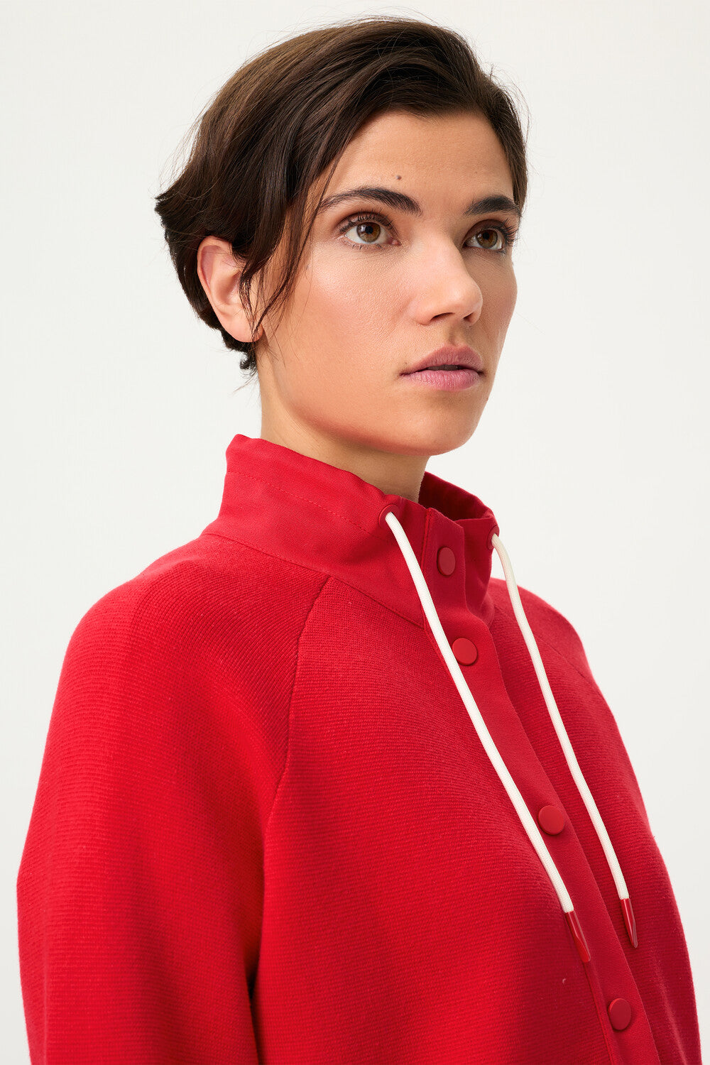 Olsen French Red Langarm-Strickjacke