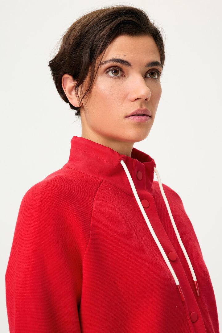 Olsen French Red Langarm-Strickjacke