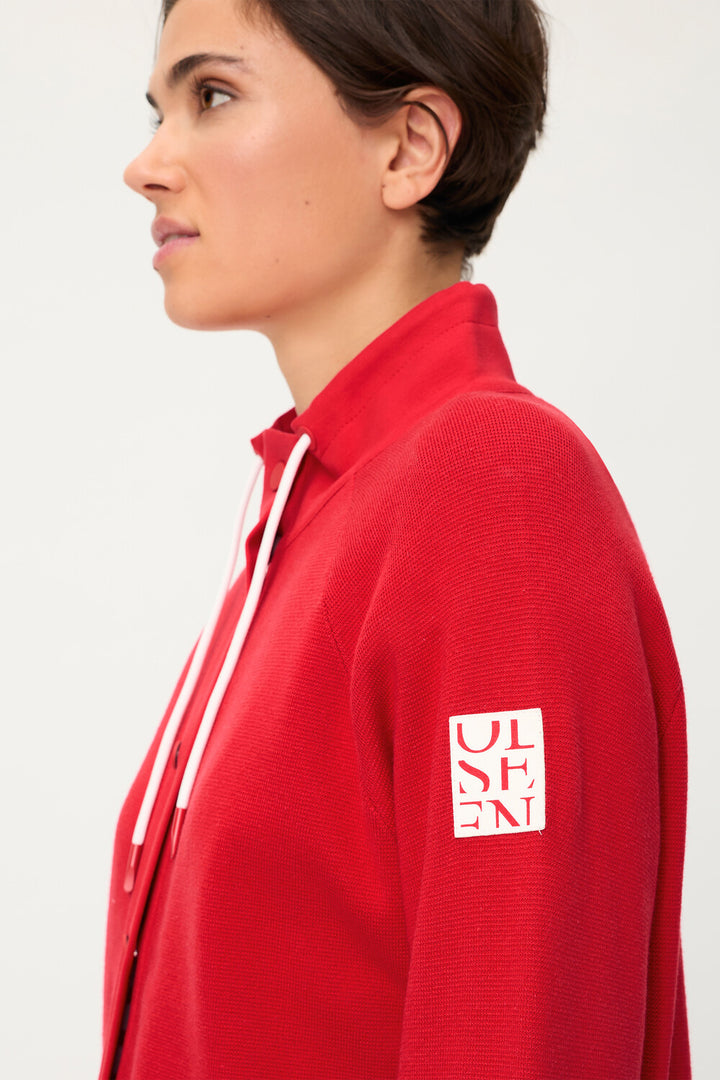 Olsen French Red Langarm-Strickjacke