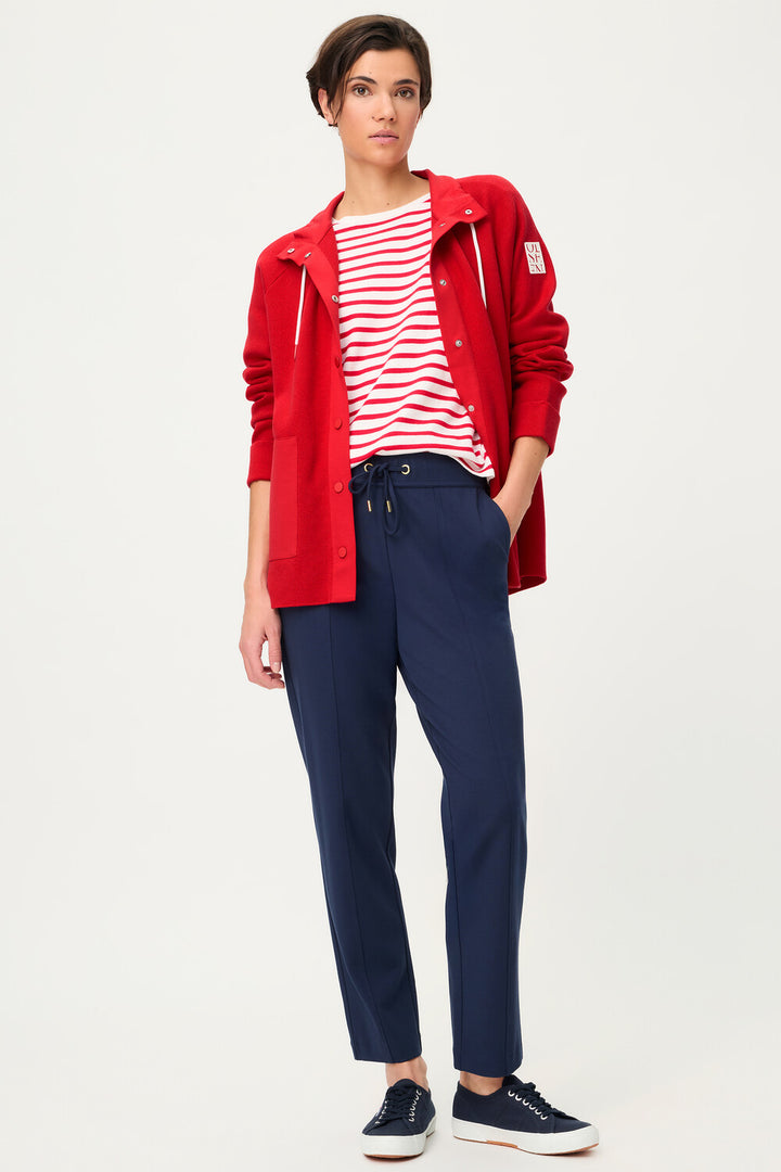 Olsen French Red Langarm-Strickjacke