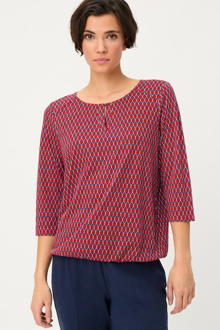 Olsen Französisches rotes Langarmshirt