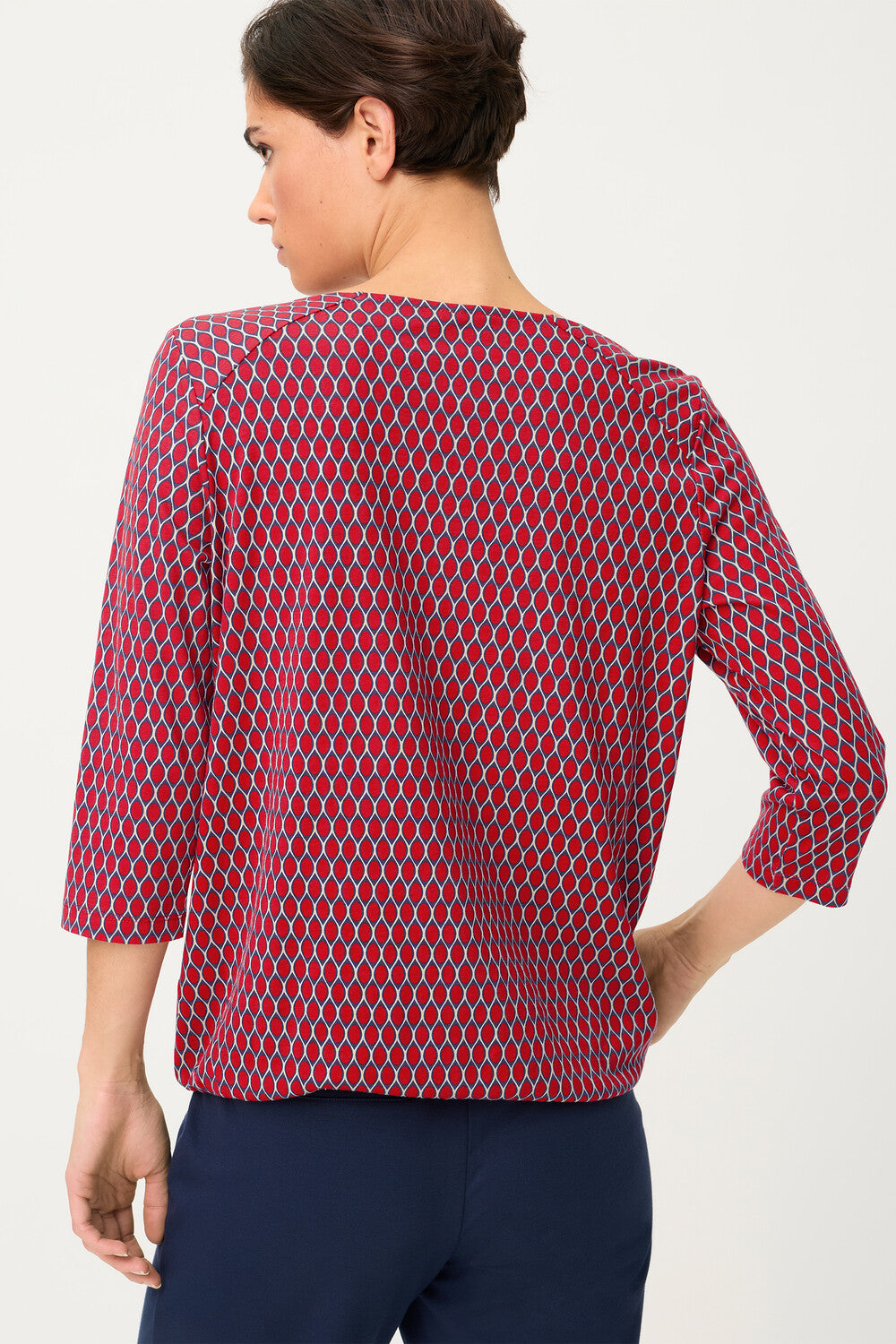 Olsen Französisches rotes Langarmshirt