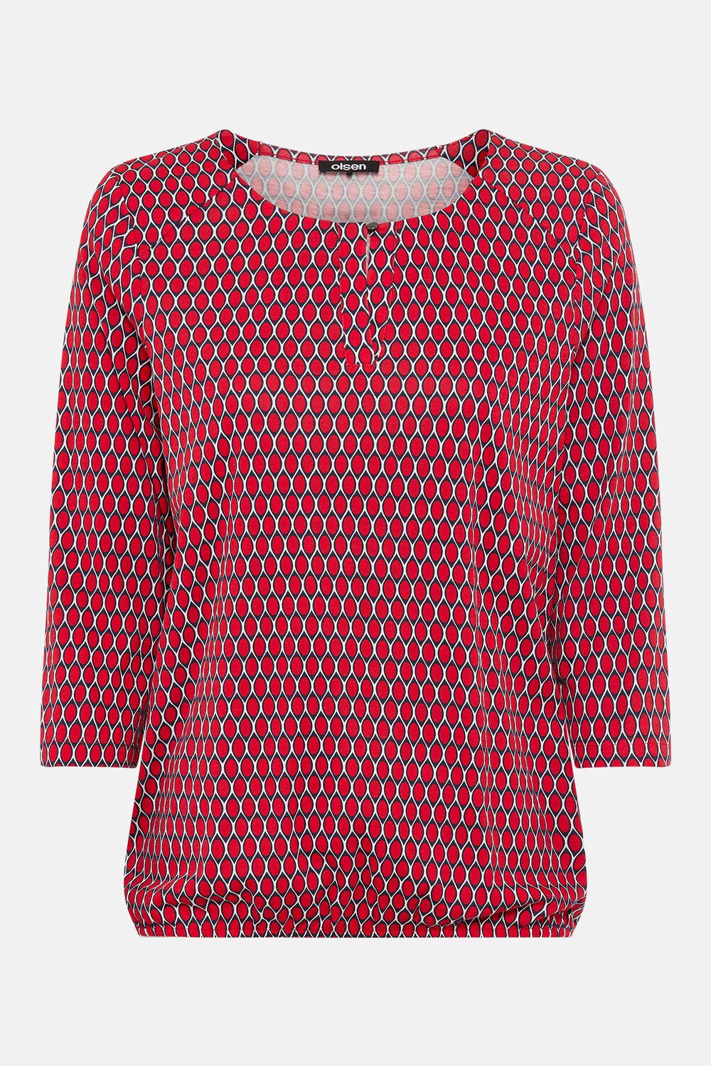 Olsen Französisches rotes Langarmshirt