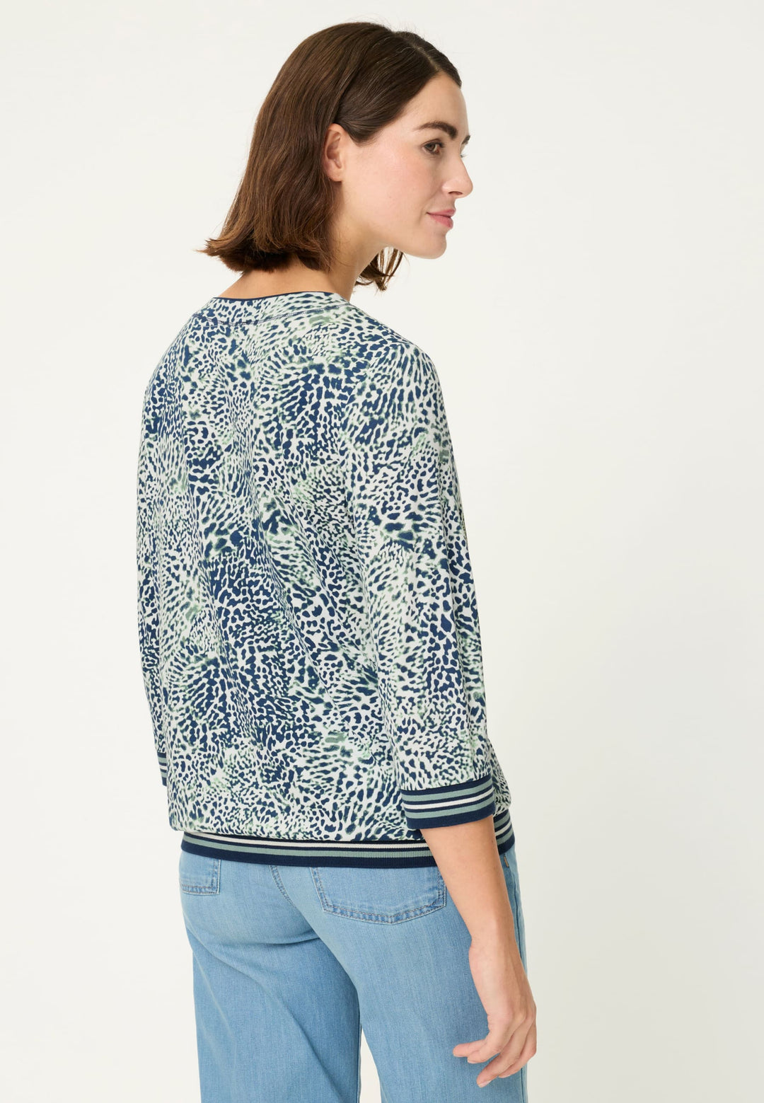 Olsen Langarmshirt mit Blumenmuster