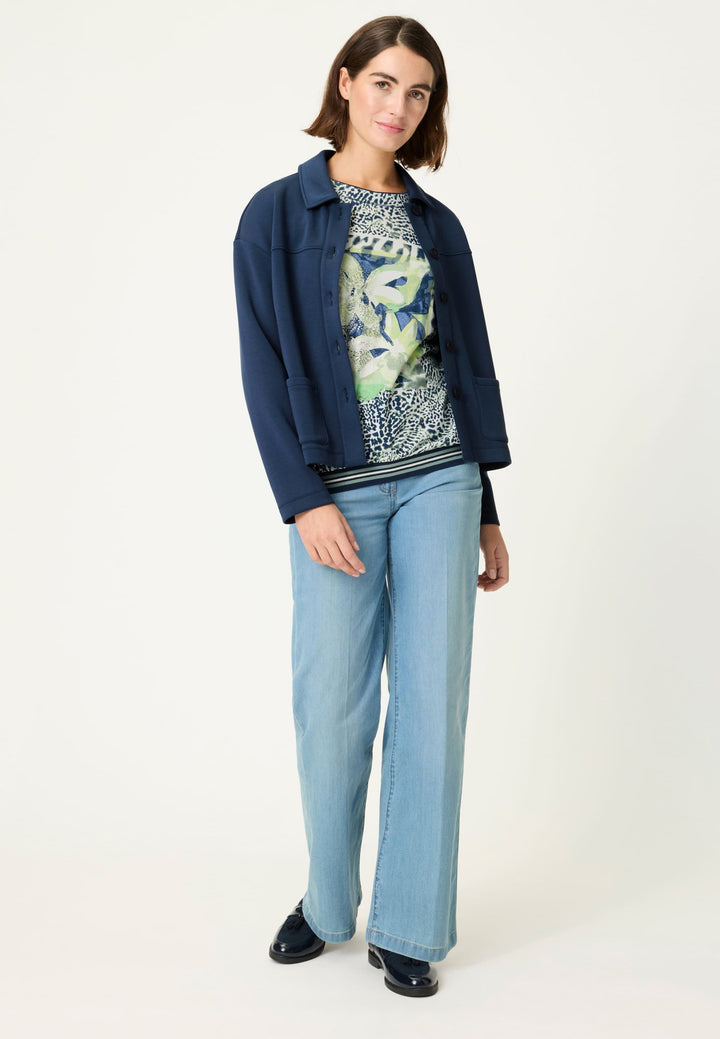 Olsen Langarmshirt mit Blumenmuster