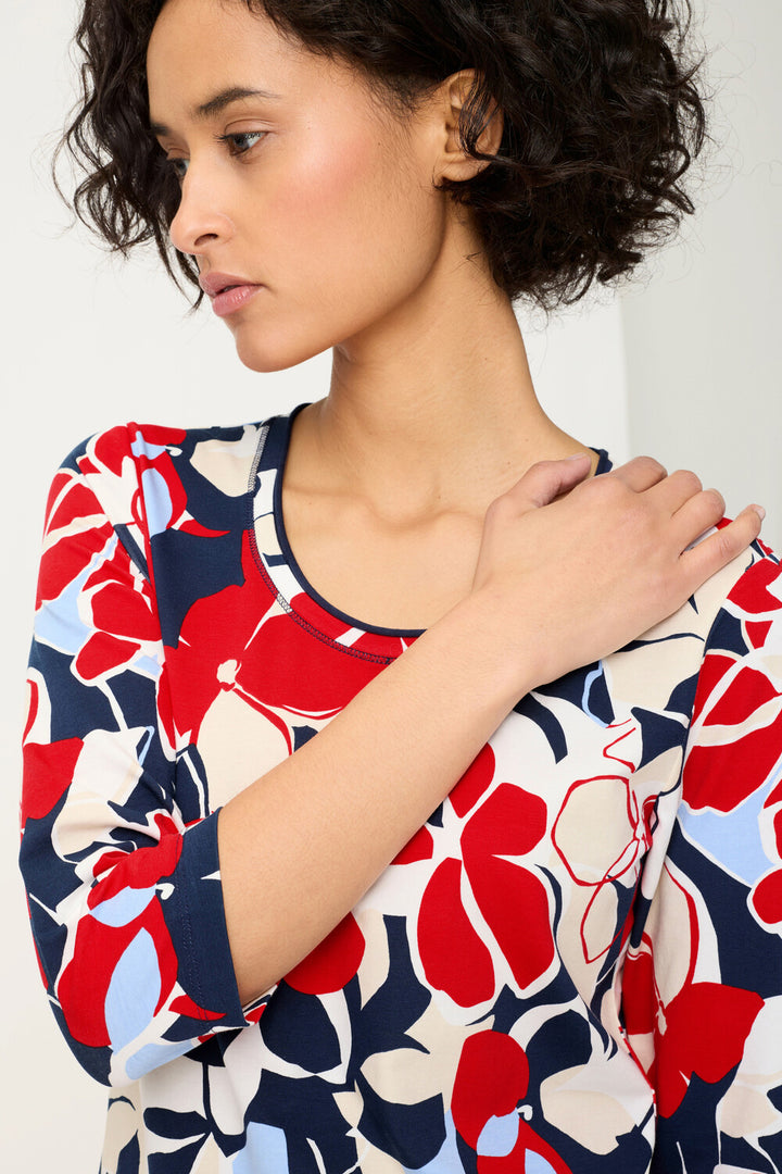 Olsen Französisches rotes Langarmshirt