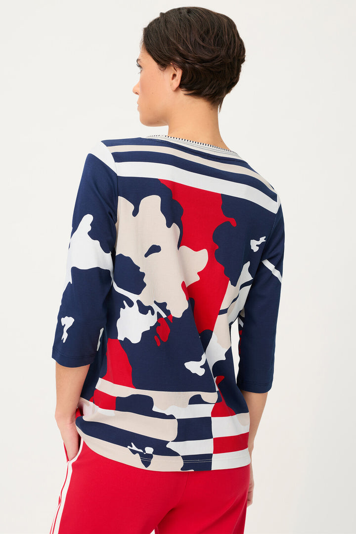 Olsen blaues Langarmshirt