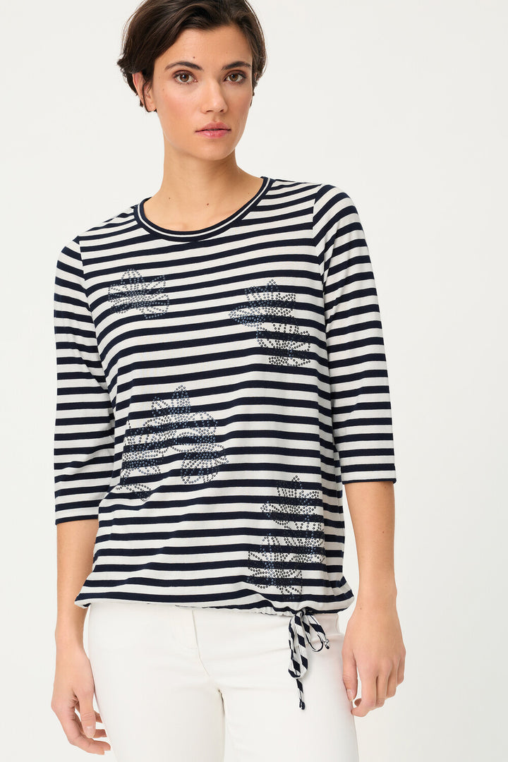 Olsen blaues Langarmshirt