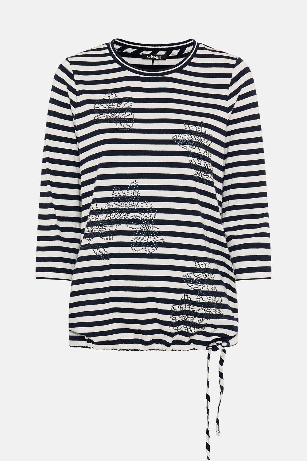 Olsen blaues Langarmshirt