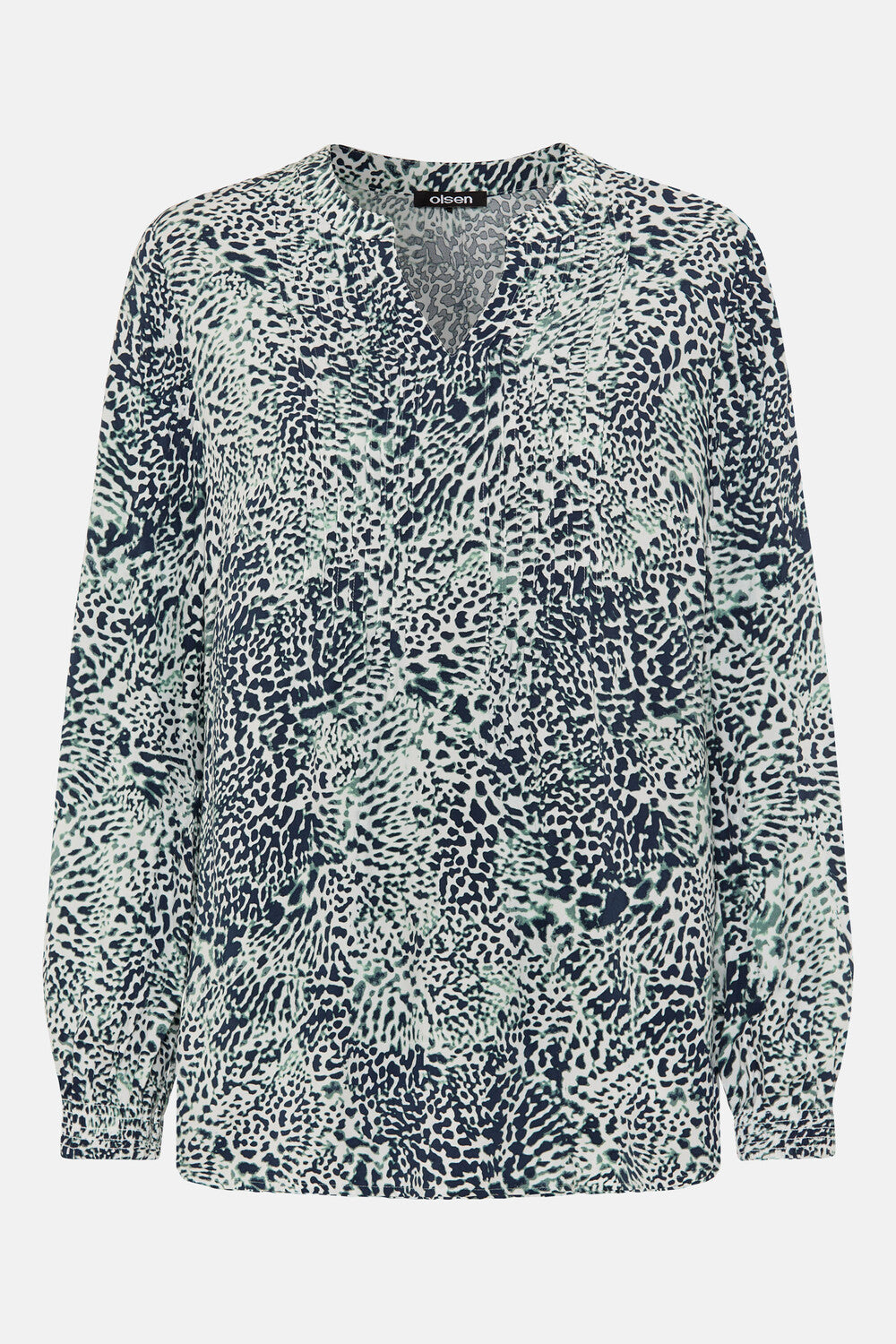 Olsen Bluse mit mehrfarbigem Muster