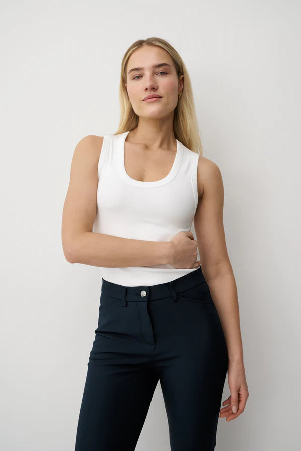 Anna Montana Navy Angelika Slim Fit Hose 