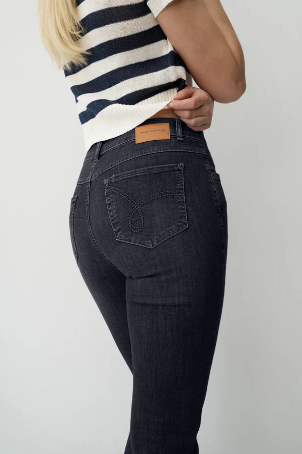 Anna Montana Angelika Slim Fit Jeans, schwarz