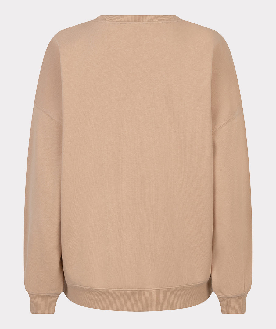 EsQualo Sand 'Chicago' bedruckter Pullover