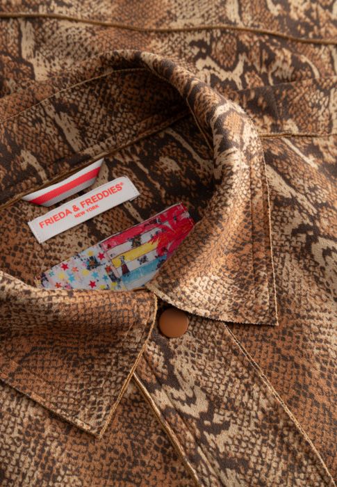 Frieda & Freddies Jacke mit Schlangenmuster