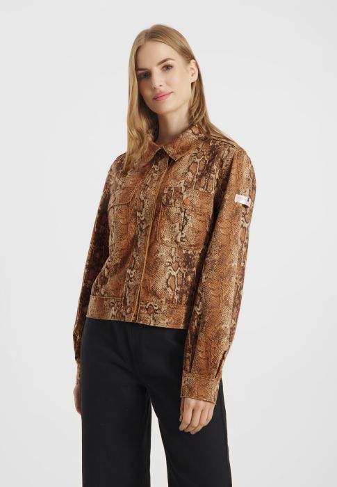 Frieda & Freddies Jacke mit Schlangenmuster