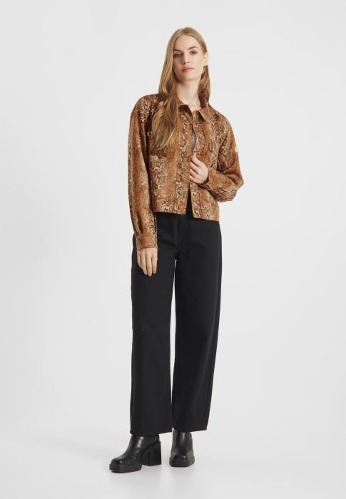 Frieda & Freddies Jacke mit Schlangenmuster