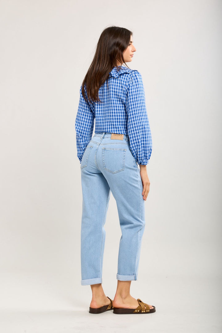 Toxik Light Denim Stretch Mom Jeans