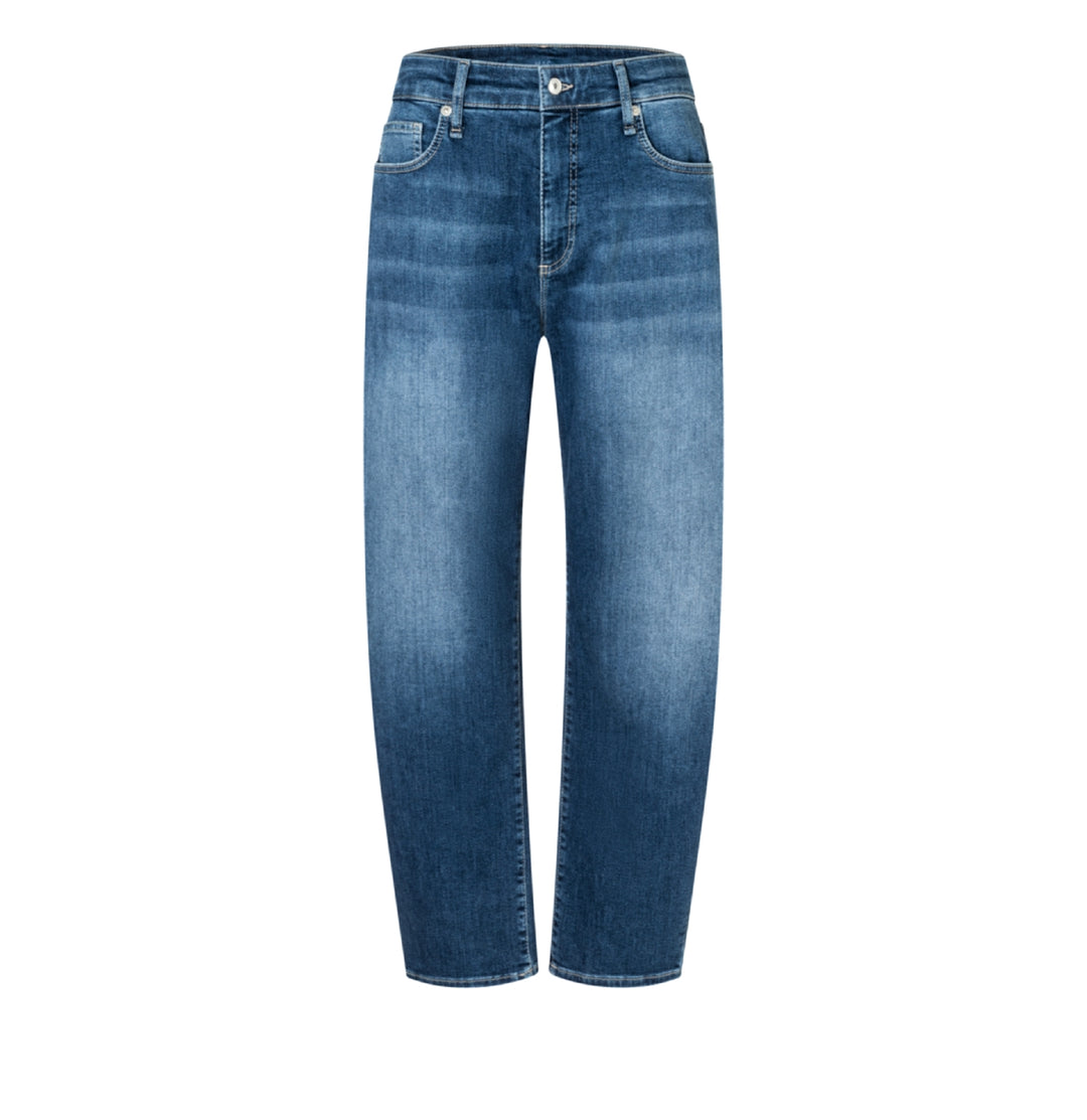 Mac Jeans Danni Barrel Midblue Used Washed Denim Jeans