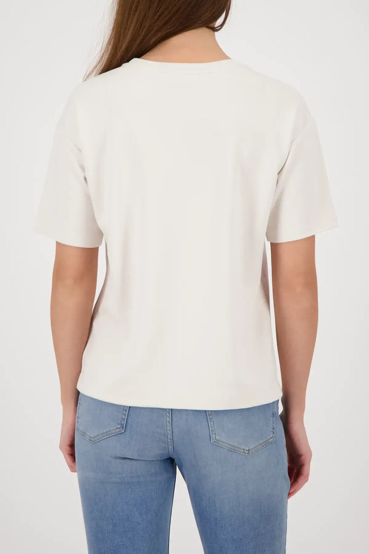 Monari Beige 'Florence Deluxe' Print Top