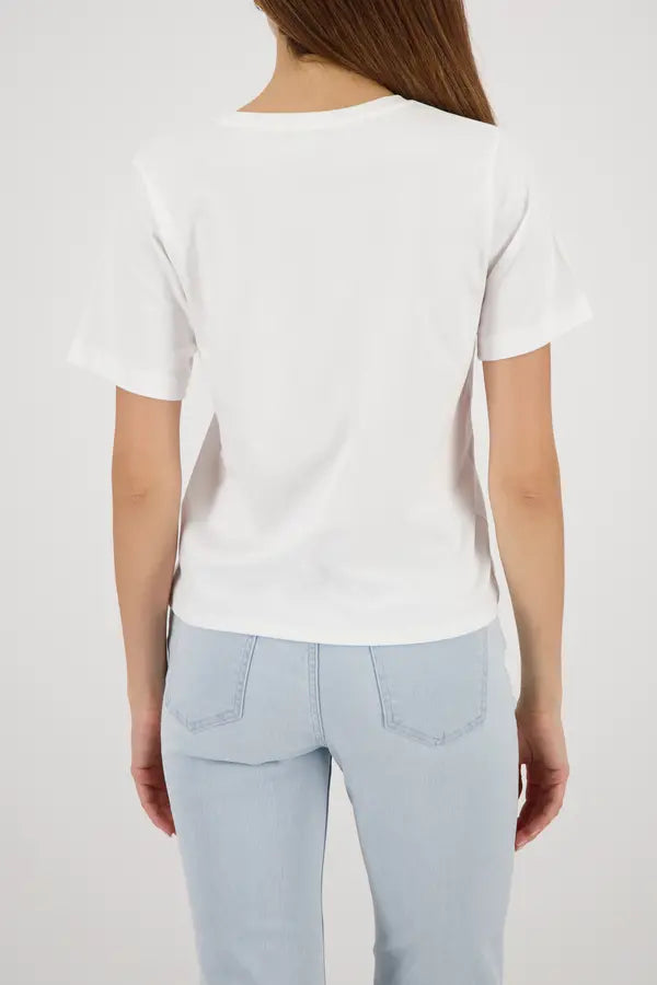 Monari Off-White Print Top