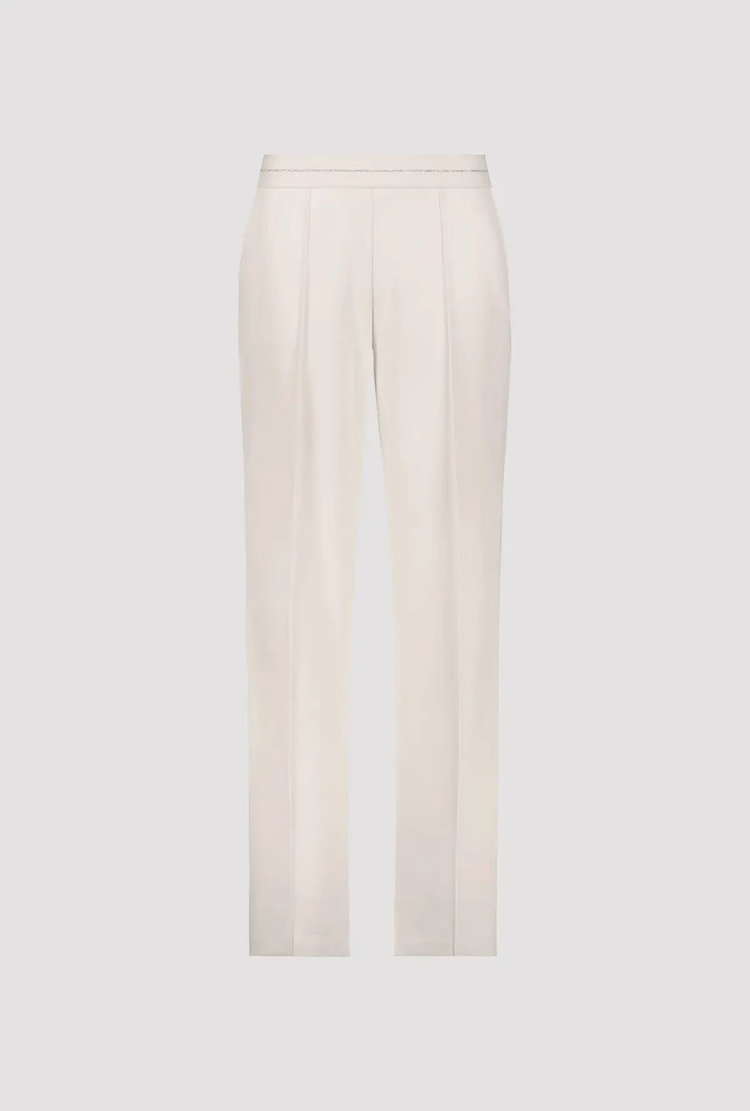 Monari Beige Jogginghose mit geradem Bein