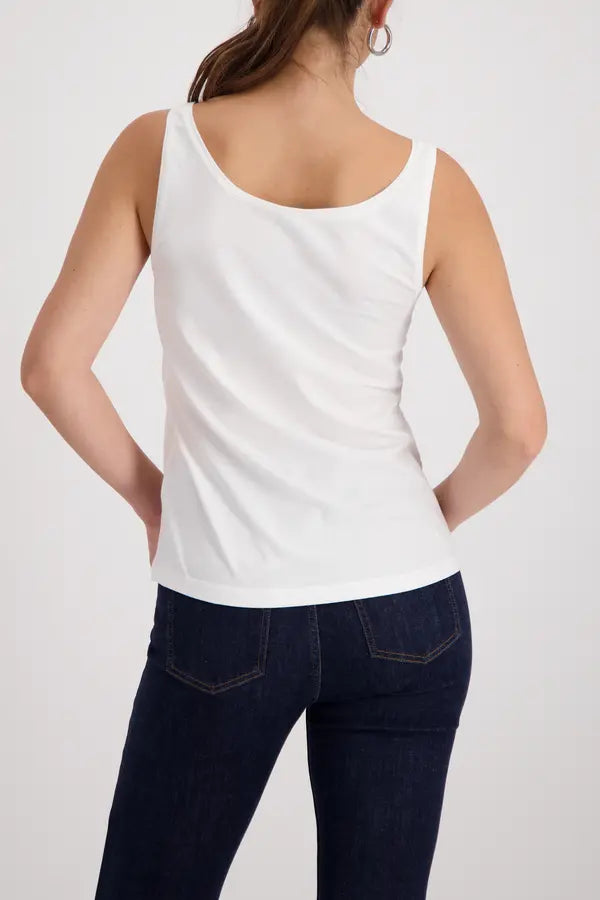 Monari Weißes Basic-Top